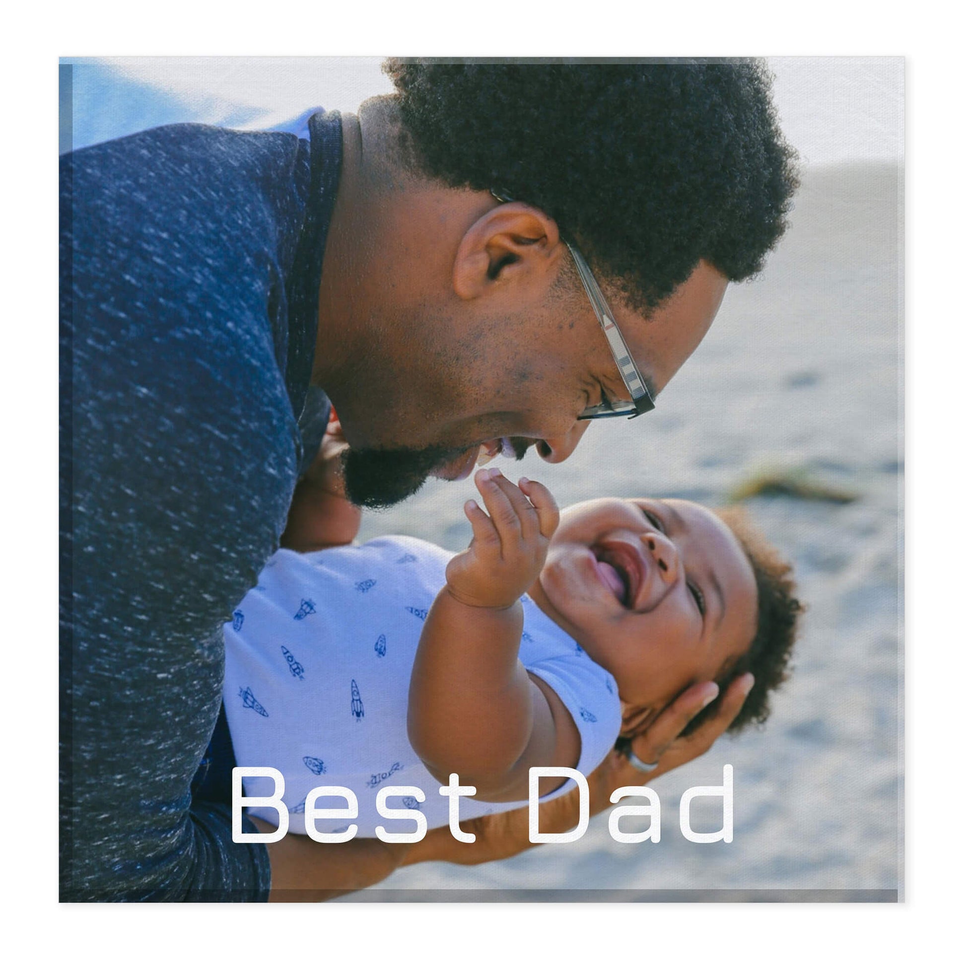 Best dad personalised photo canvas