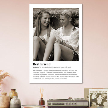 Best friend dictionary definition poster