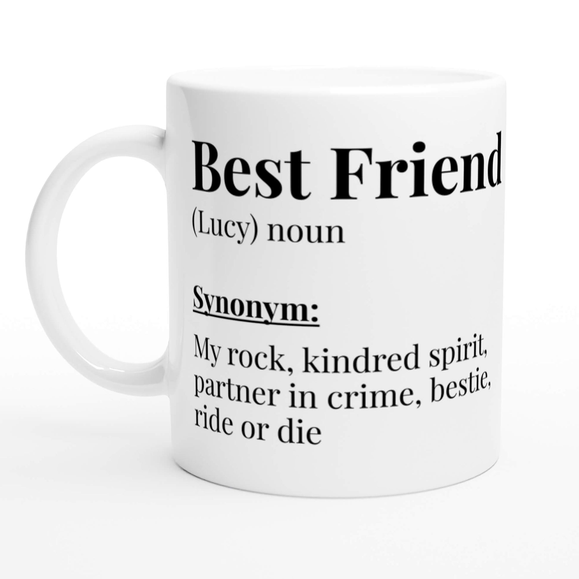 Best friend dictionary definition mug - text preview