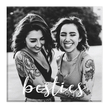 Besties personalised canvas