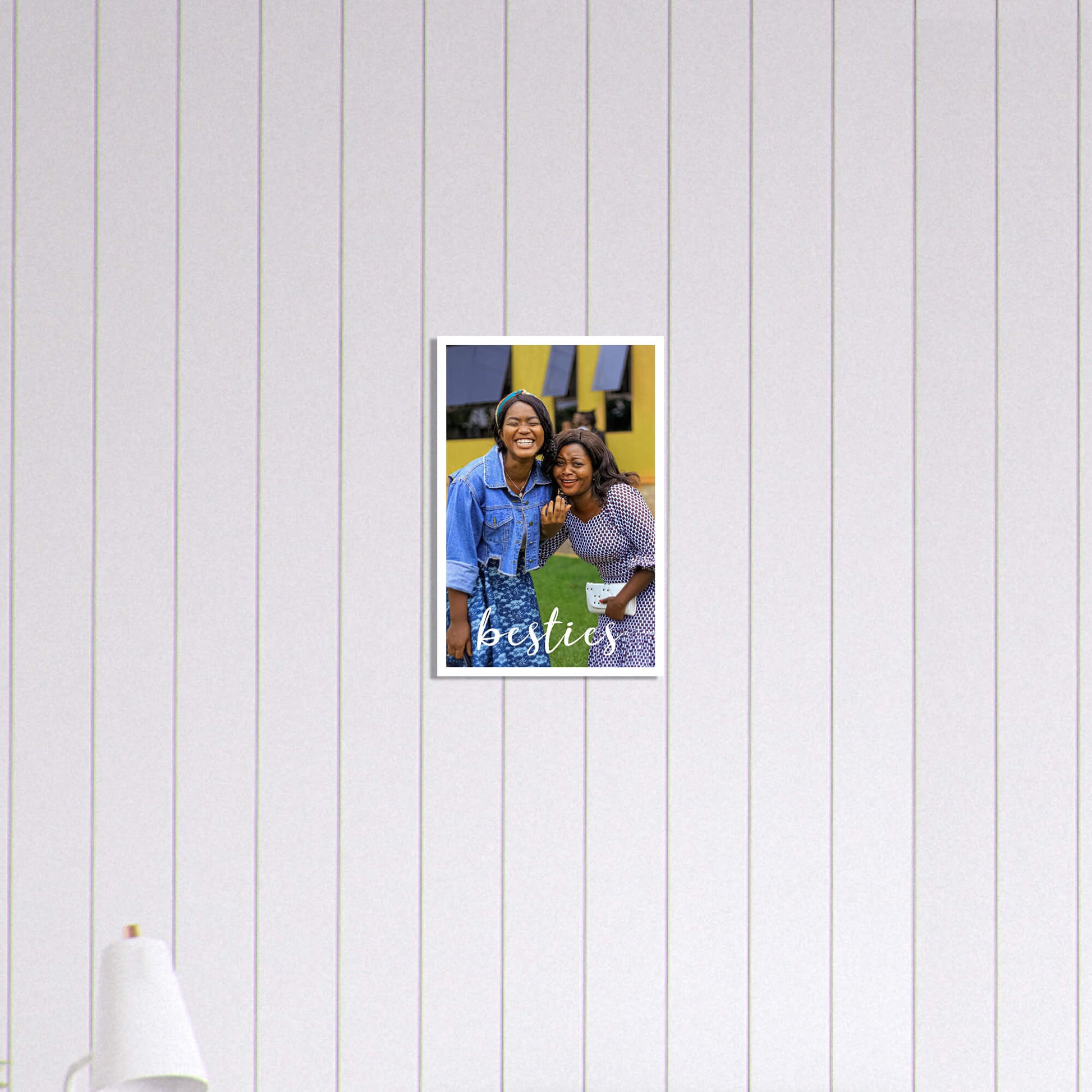 Besties personalised photo poster - small