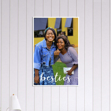 Besties personalised poster