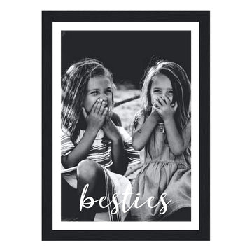 Besties personalised framed print