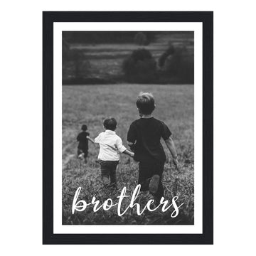 Brothers personalised framed print