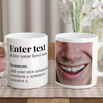 Create your own dictionary & synonyms mug