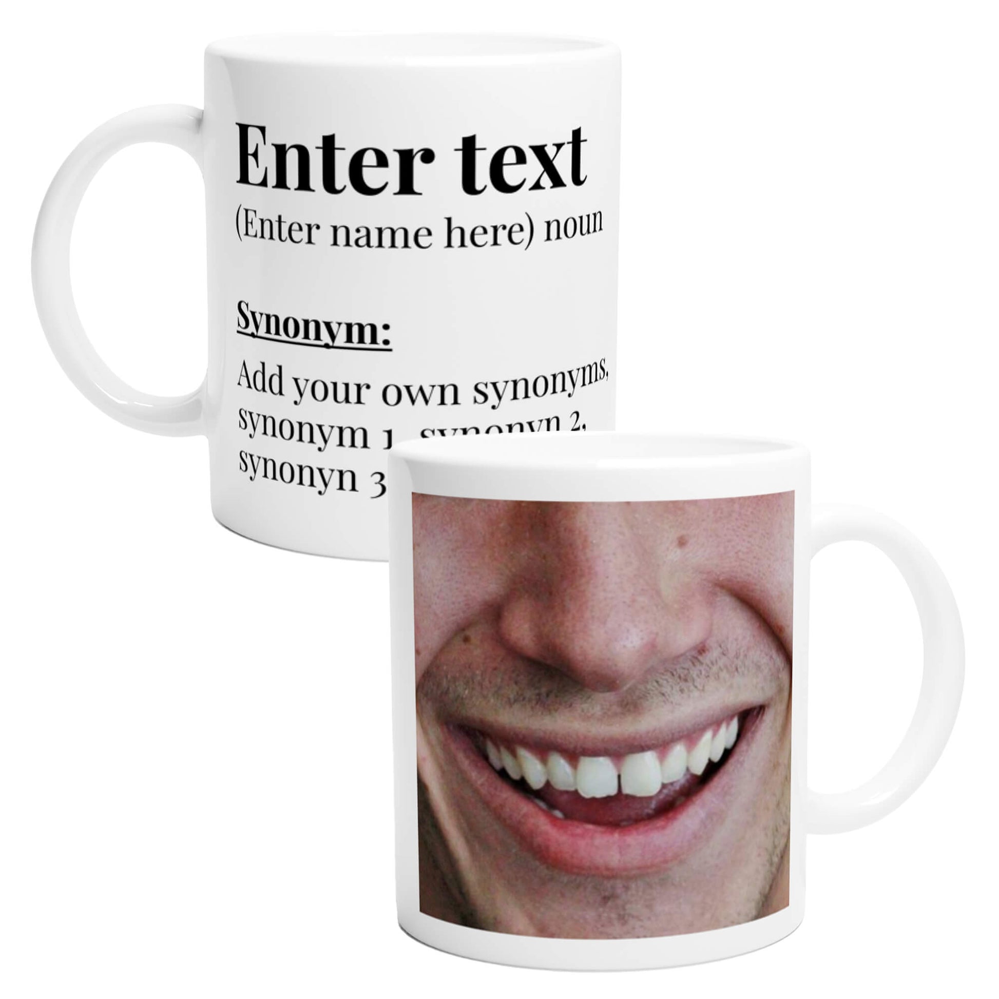 Create your own dictionary definition personalised photo mug