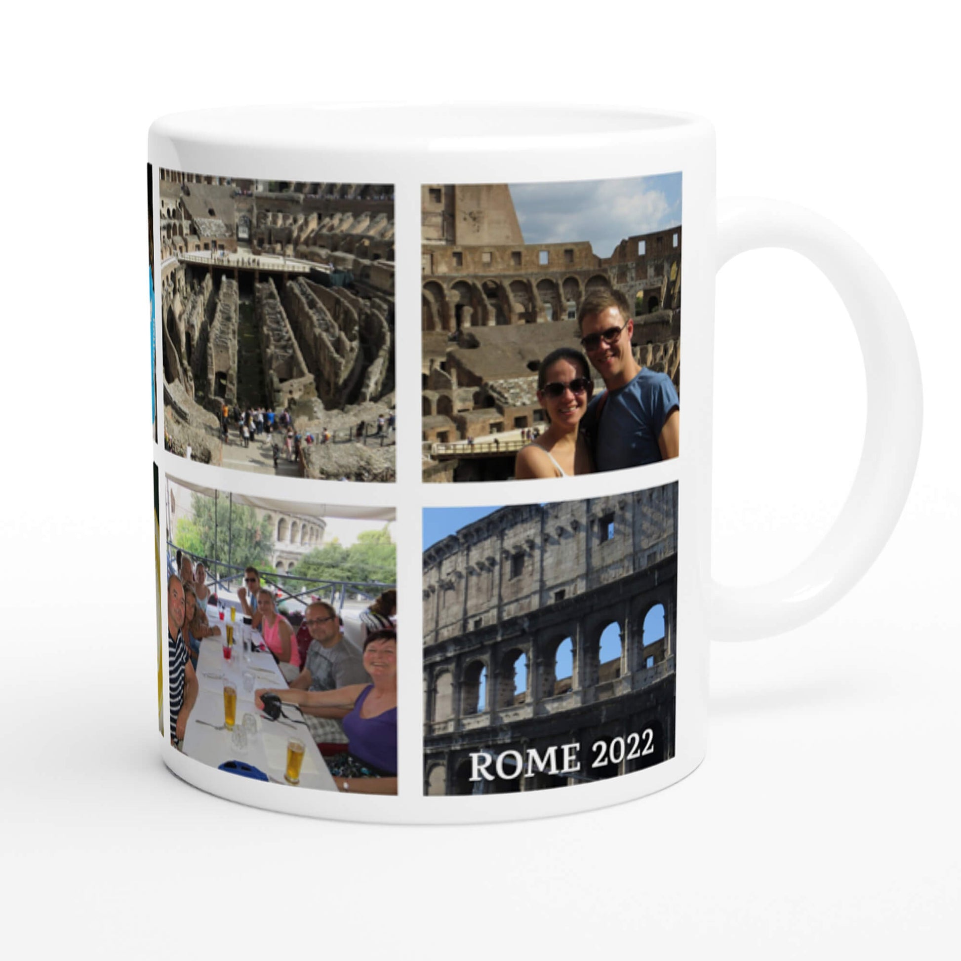 Create your own photo collage mug - right preview