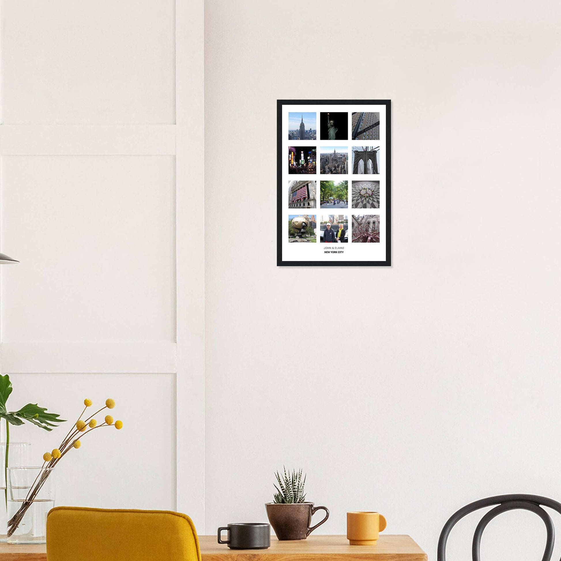 Create your own photo print in black frame 12x18 inches