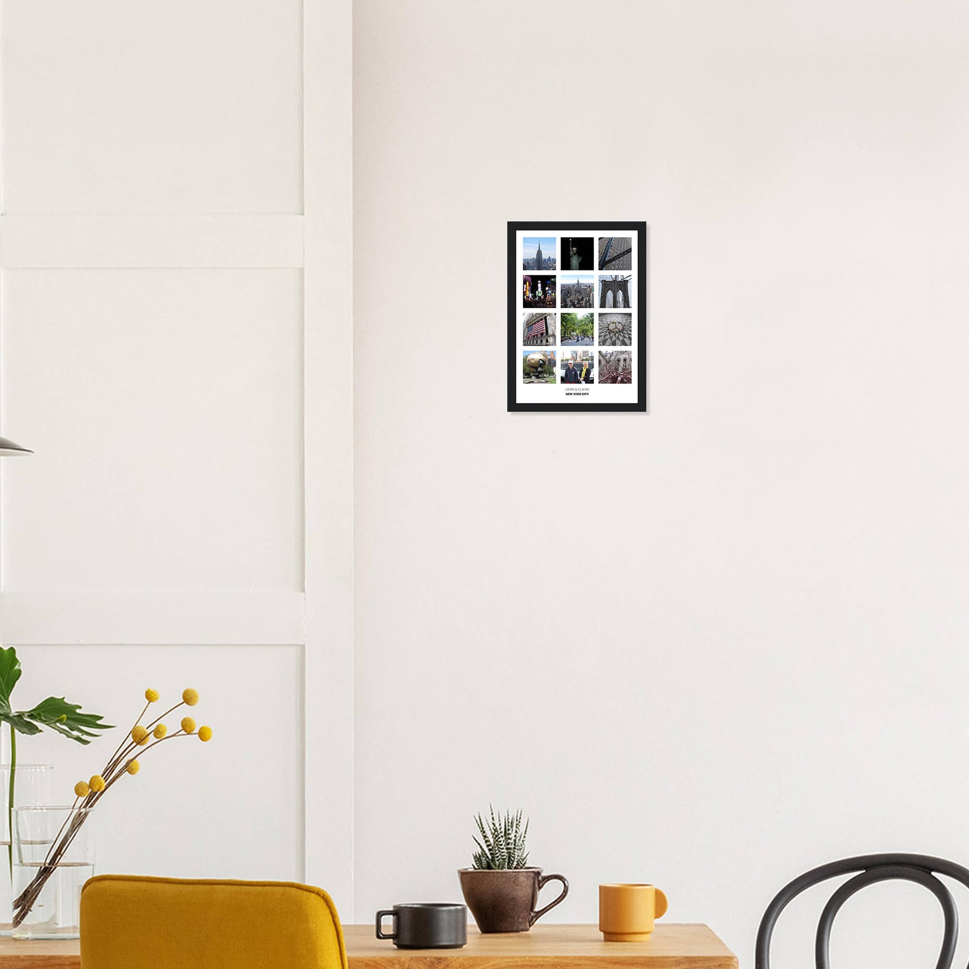 Create your own photo print in black frame 8x12 inches