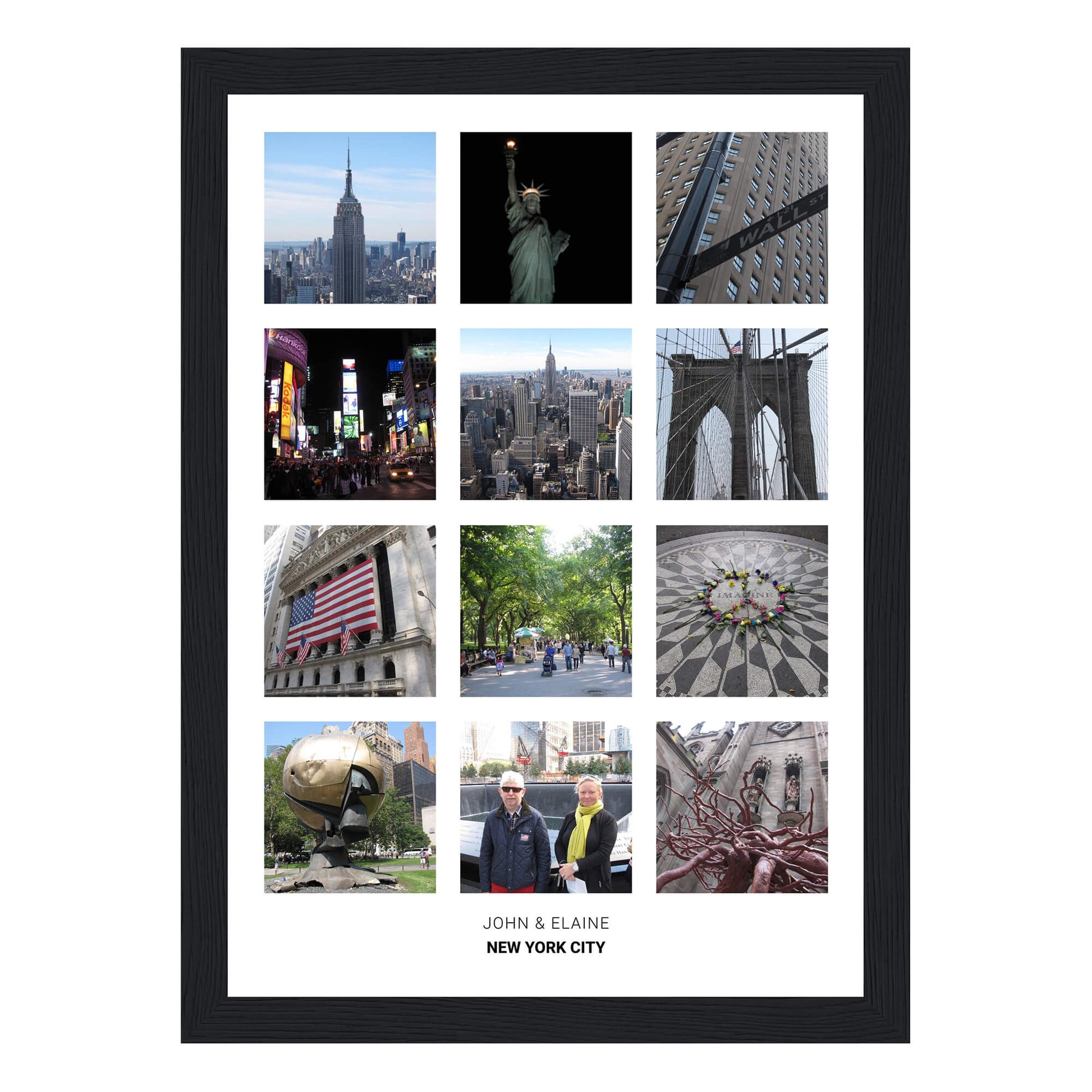 Create your own photo collage framed print