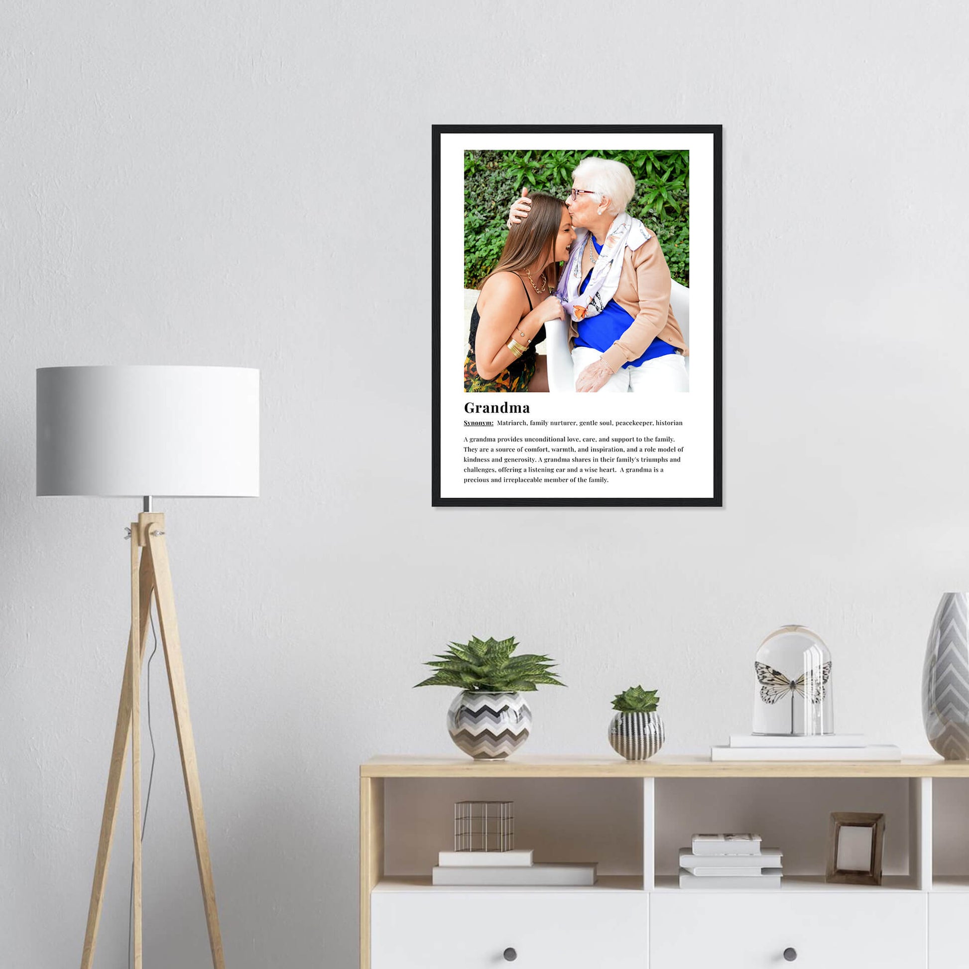 Grandma dictionary definition print in black frame 18x24 inches