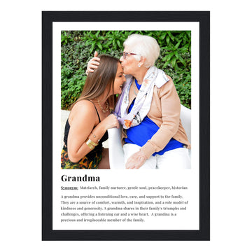 Grandma dictionary definition framed print