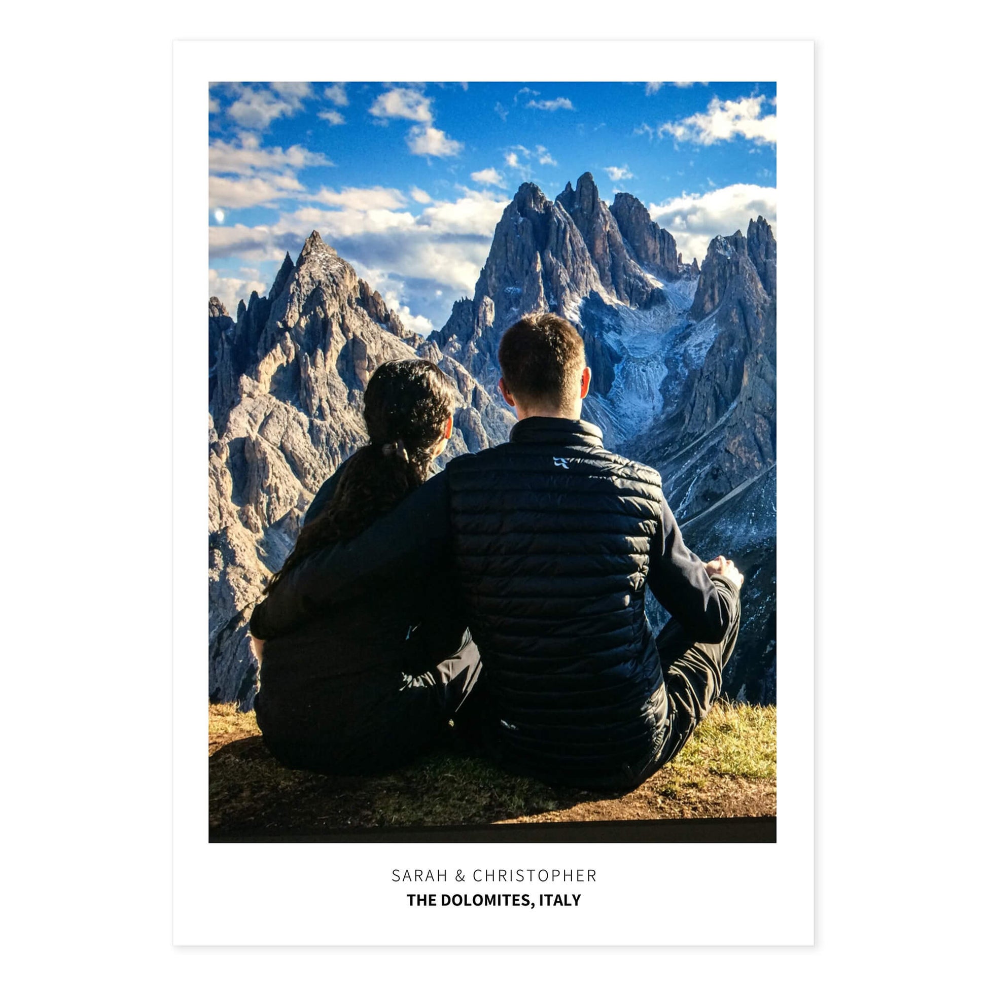 Holiday destination personalised photo poster