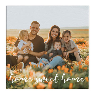 Home sweet home personalised canvas