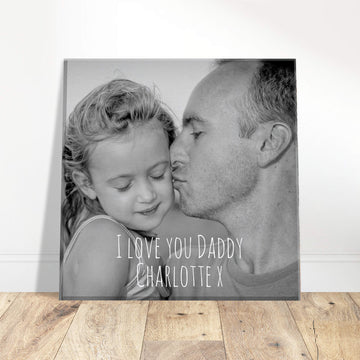 I love you Daddy personalised canvas