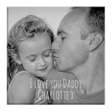 I love you Daddy personalised canvas