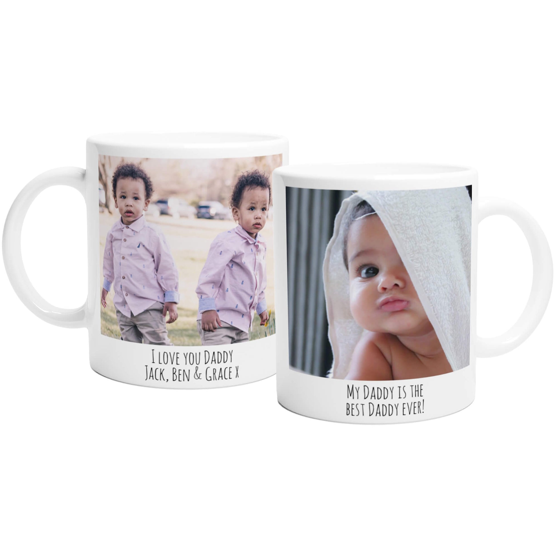 I love you Daddy personalised photo mug