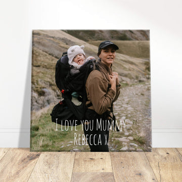 I love you Mummy personalised canvas