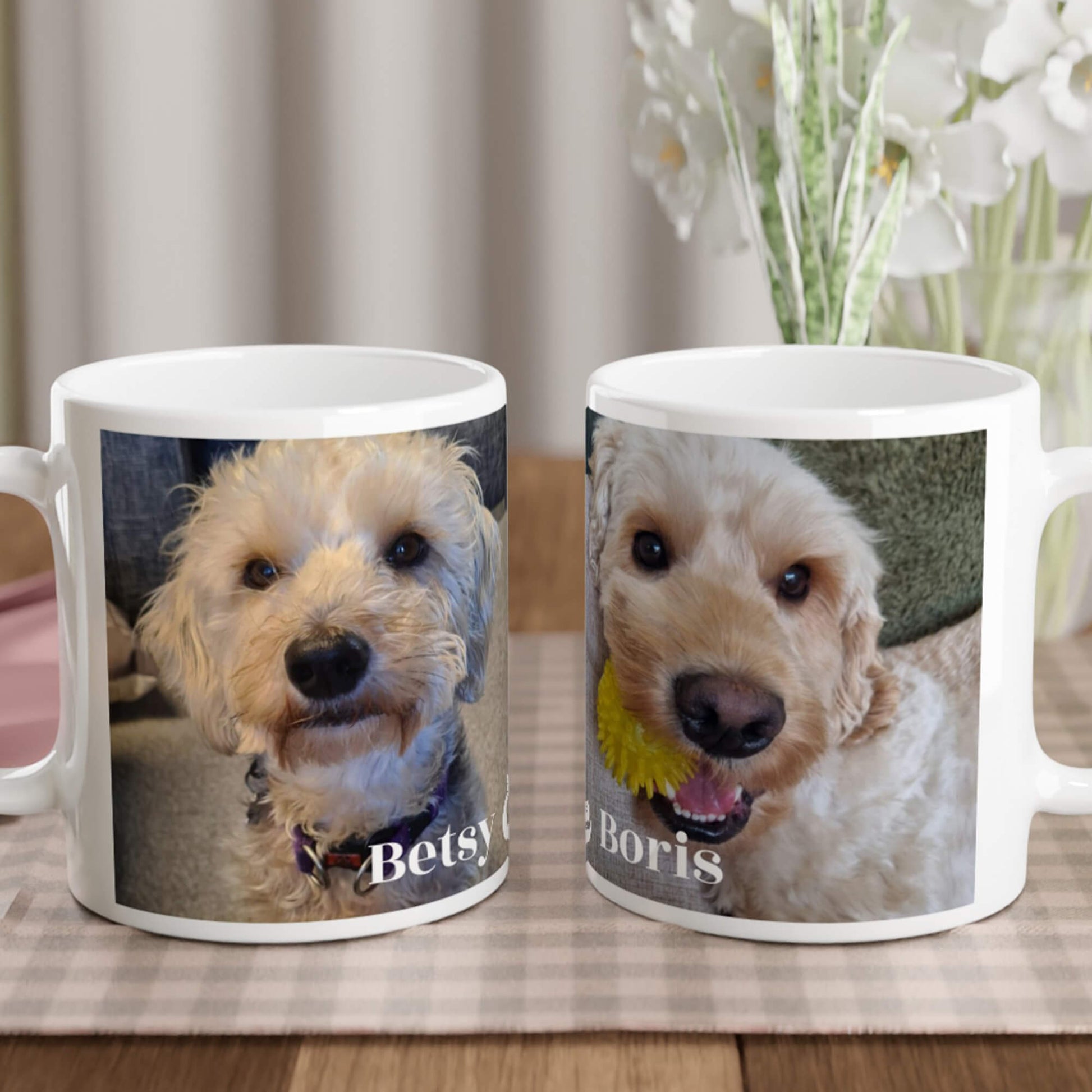 Pet lovers double mug - lifestyle image