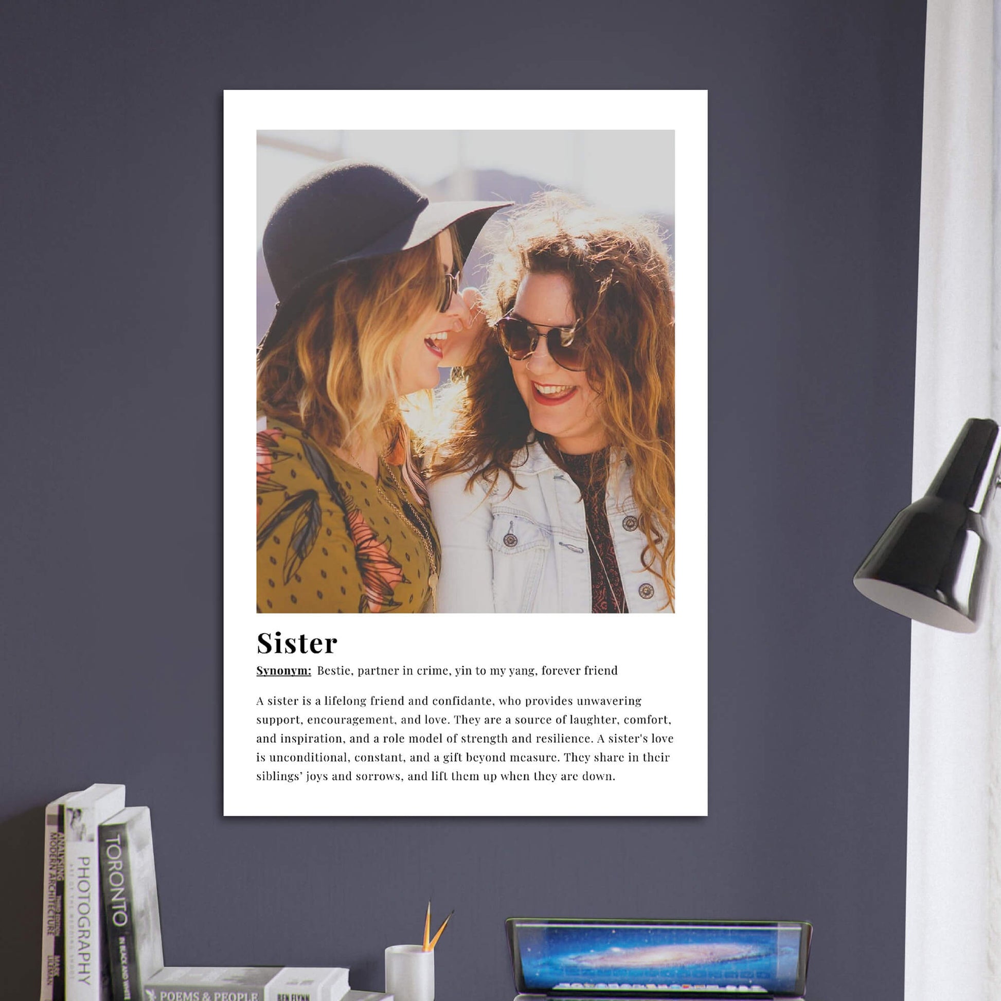 Sister dictionary definition poster - large