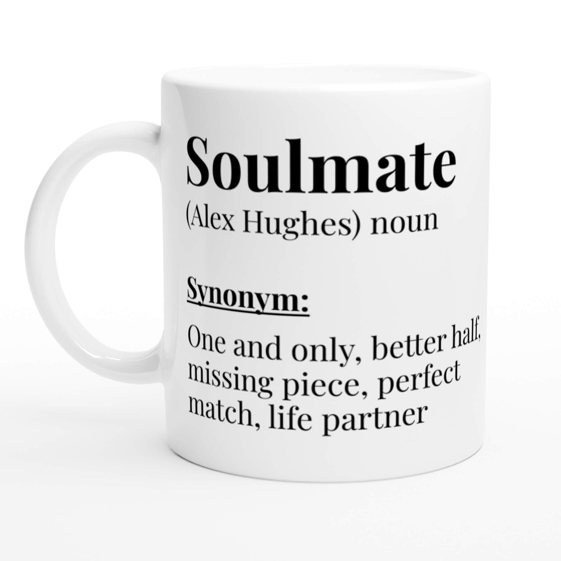 Soulmate dictionary definition mug - text preview