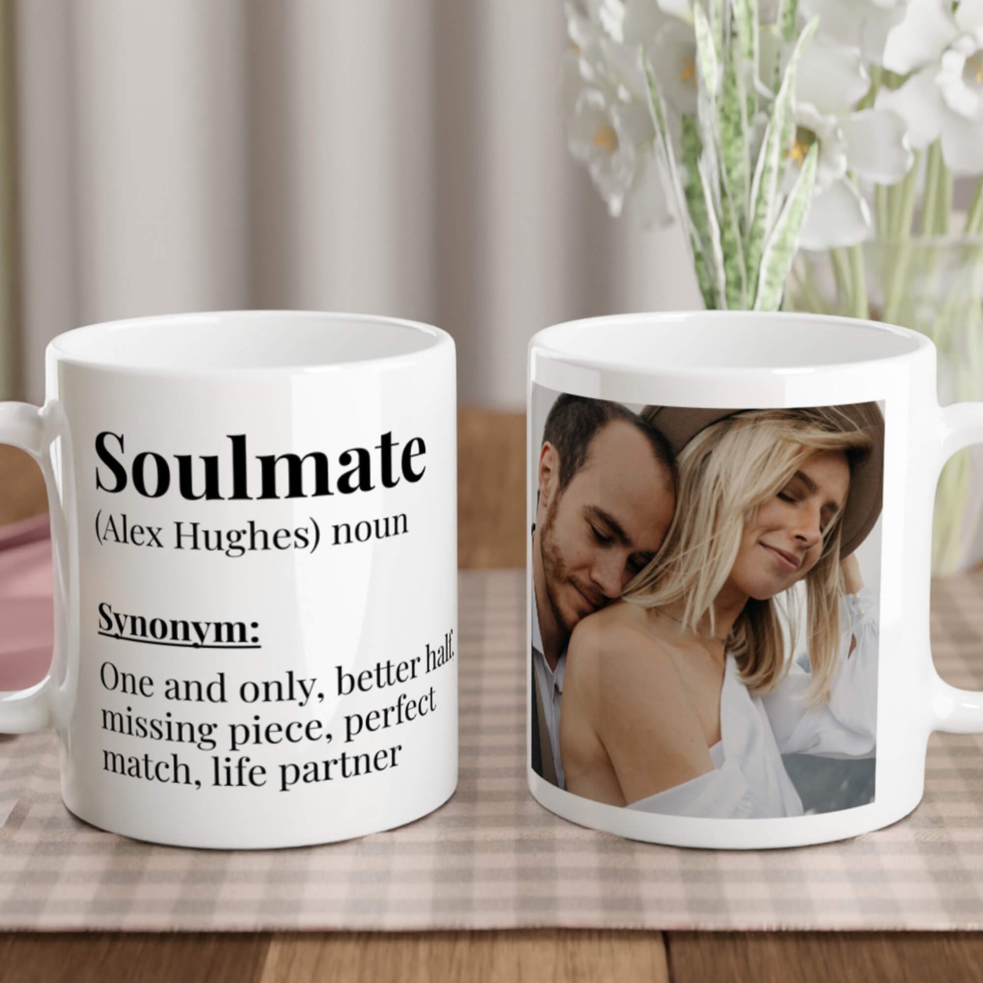 Soulmate dictionary definition mug - lifestyle image