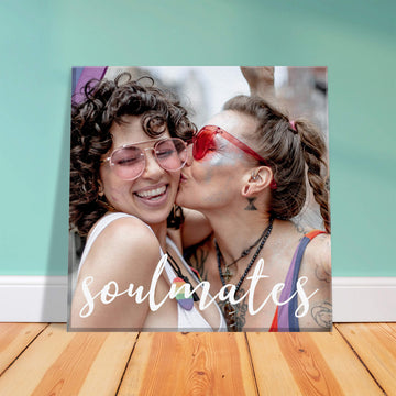 Soulmates personalised canvas