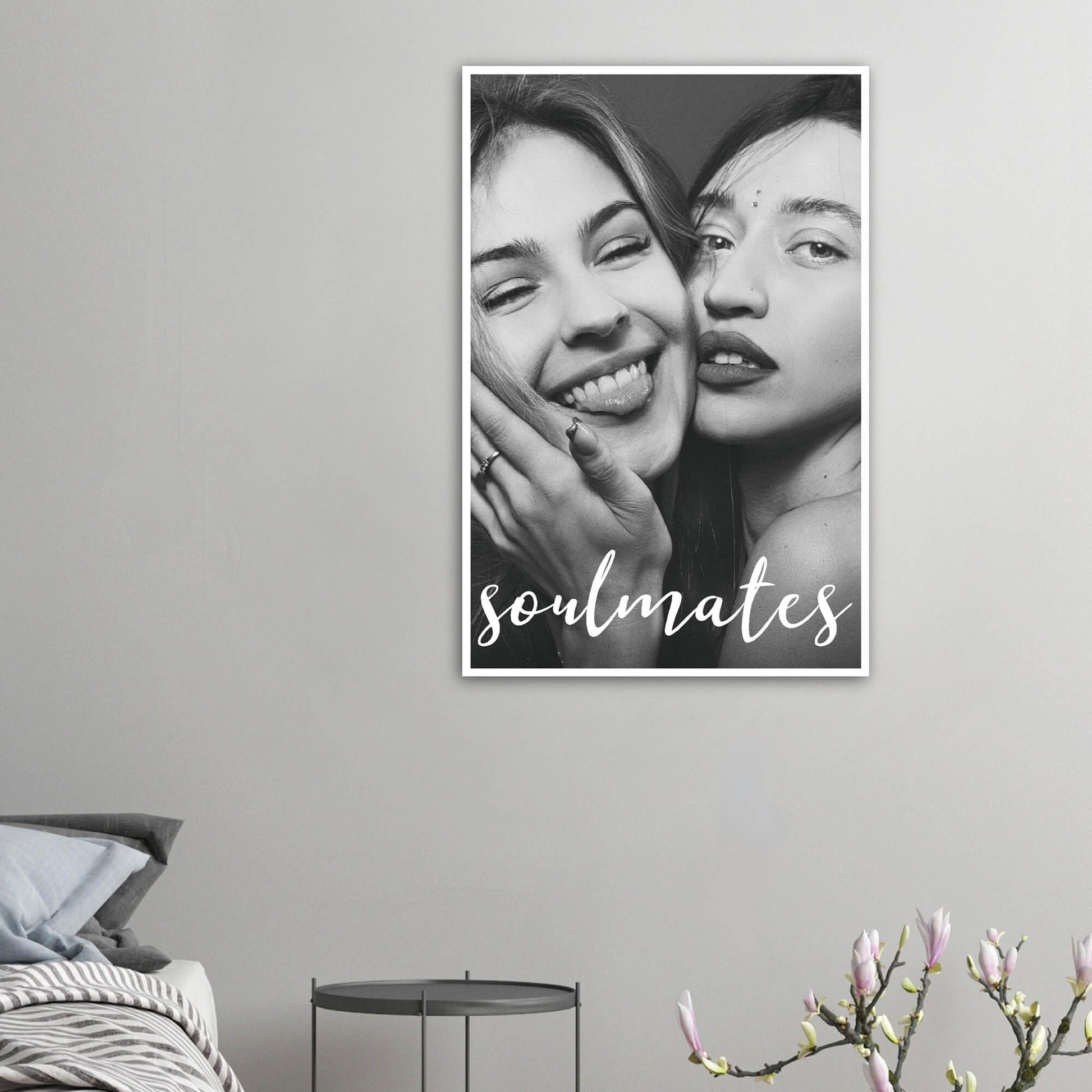 Soulmates personalised poster - large