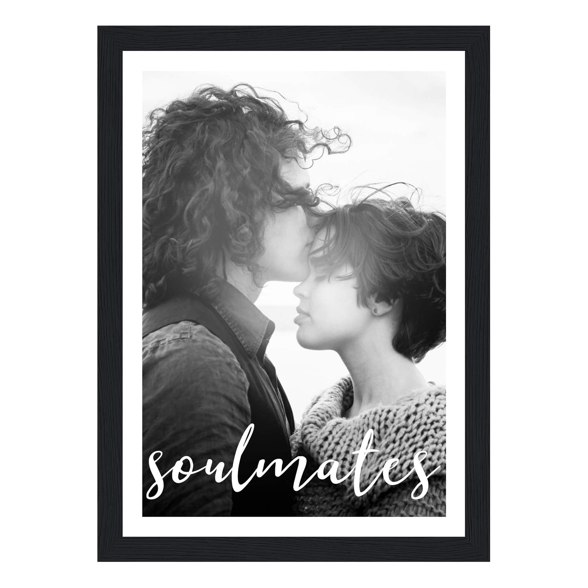 Soulmates personalised photo framed print